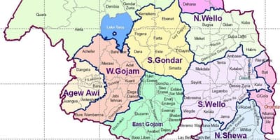 ਈਥੋਪੀਆ gondar ਨਕਸ਼ਾ